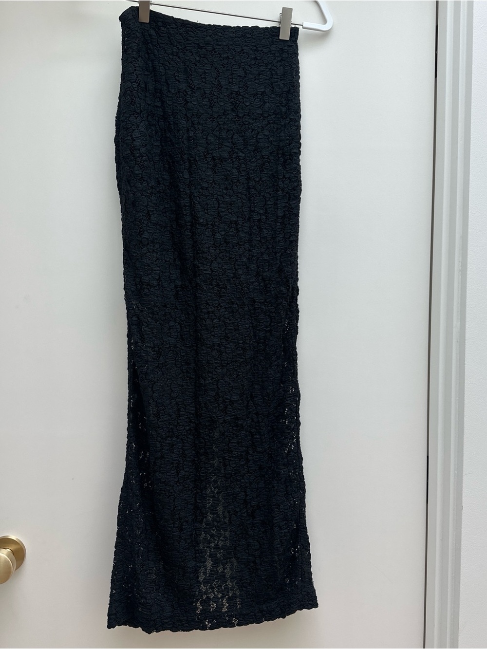 J. Crew Black Lace Maxi Skirt